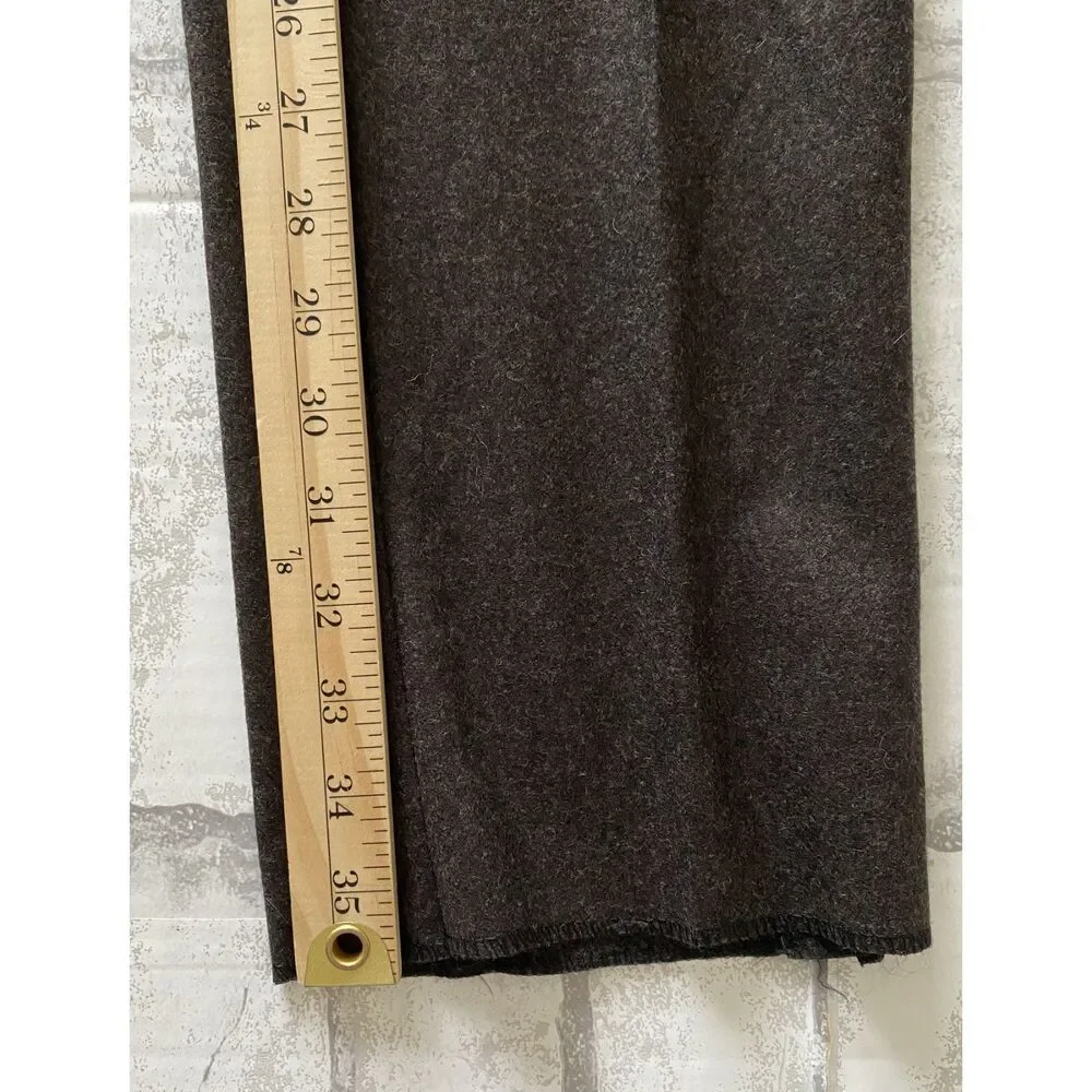 Lubiam Moda Italy Virgin Wool Tailored Fit Unfinished Hem Dress Pants 48R (M)